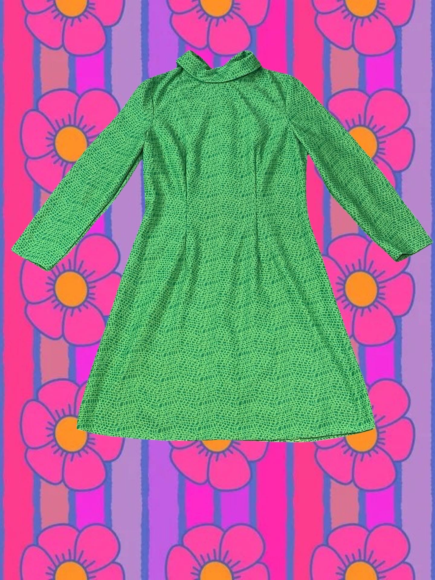 Green Gogo Dress Retro - Etsy Green Gogo Dress Retro - Etsy