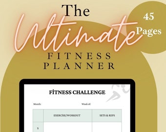 The Ultimate Digital Fitness Planner | Digital & Printable | Goodnotes | iPad and Tablet |