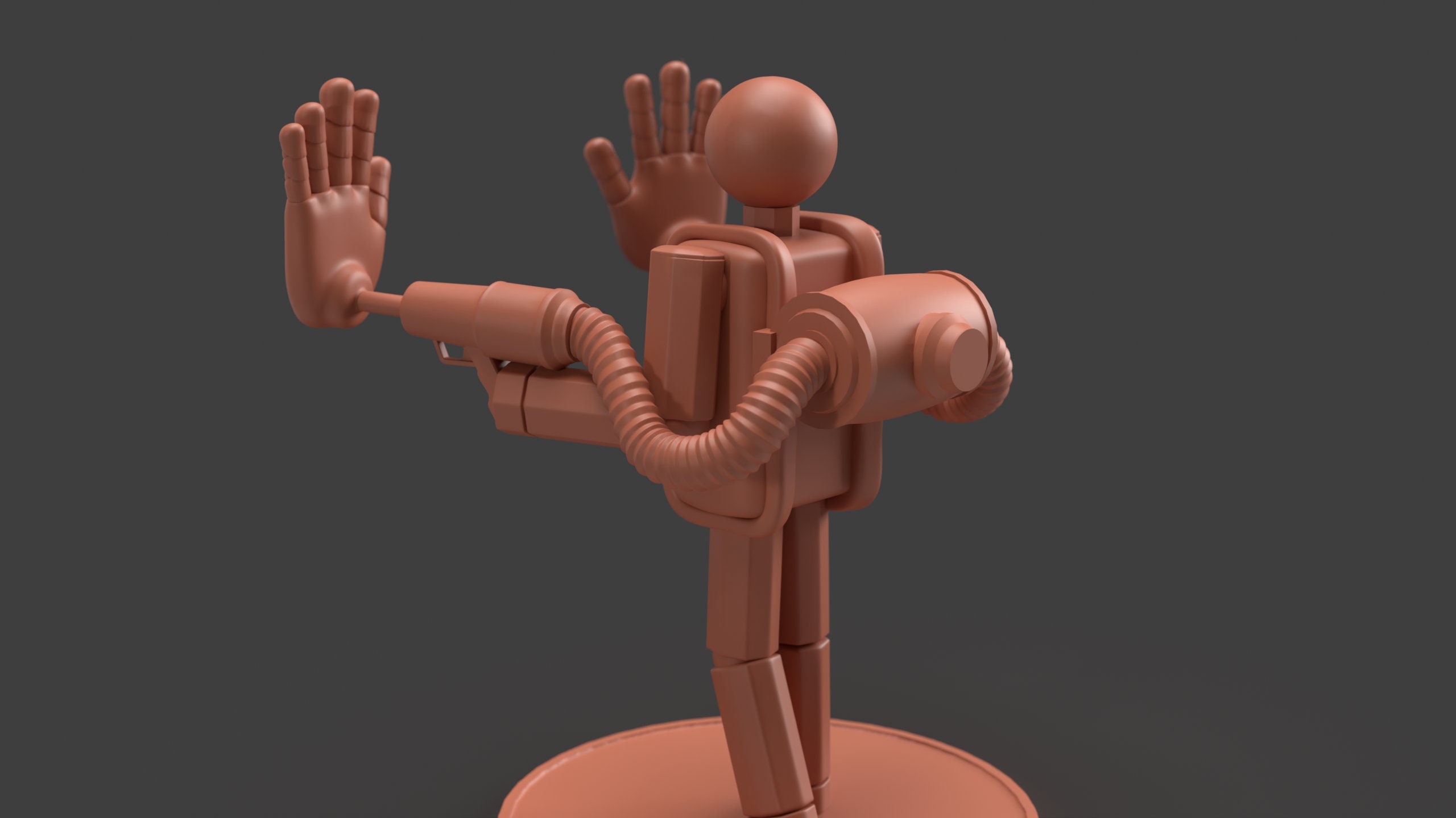 Poppy playtime Green hand trophy fan made 3d print model 3D model 3D  printable