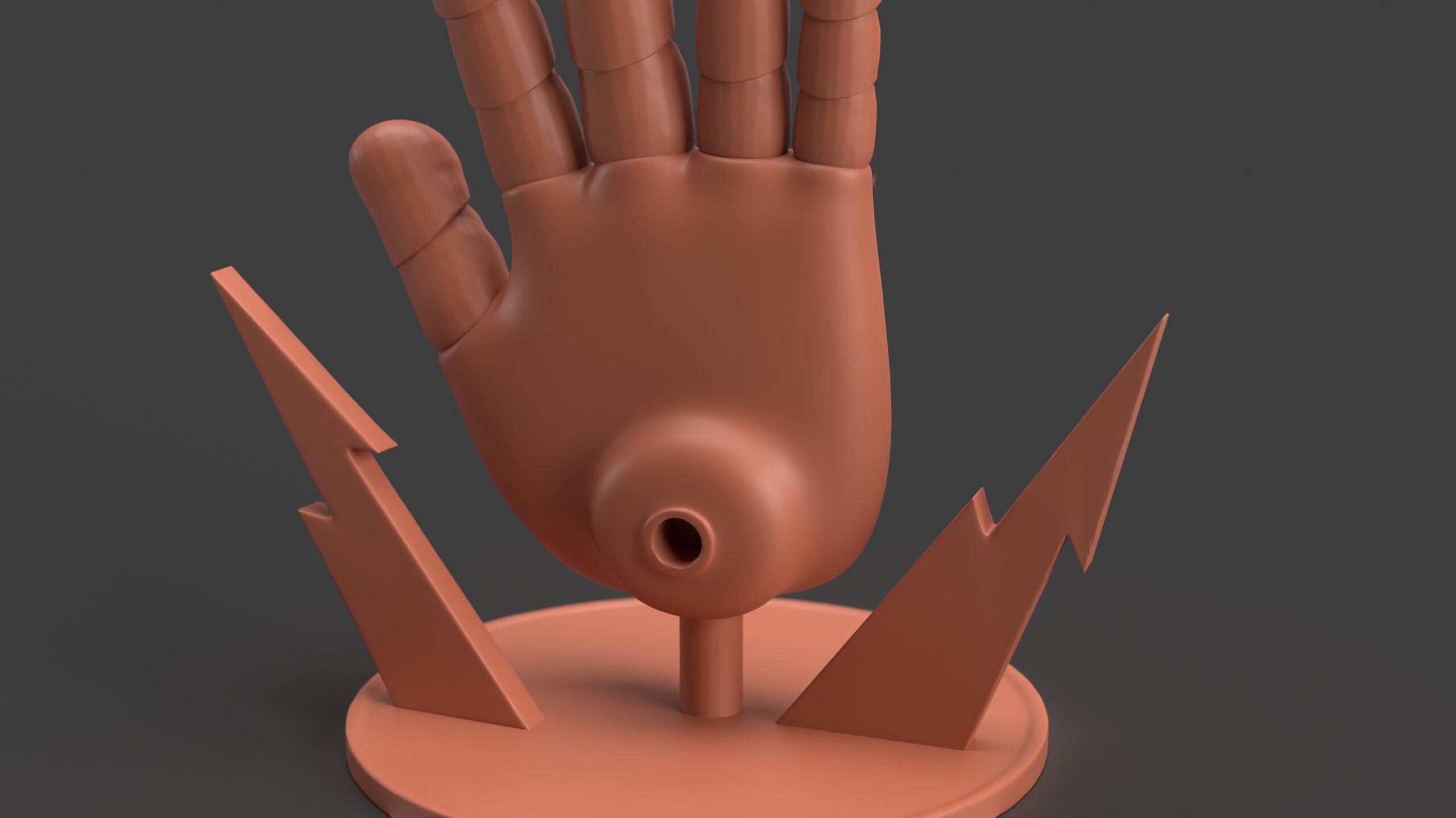 Poppy playtime Green hand trophy fan made 3d print model 3D model 3D  printable