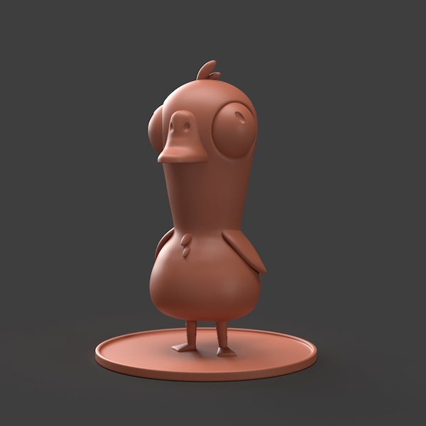 Fan de personnage de base de canard d'oie d'oie fait modèle d'impression 3d, téléchargement numérique