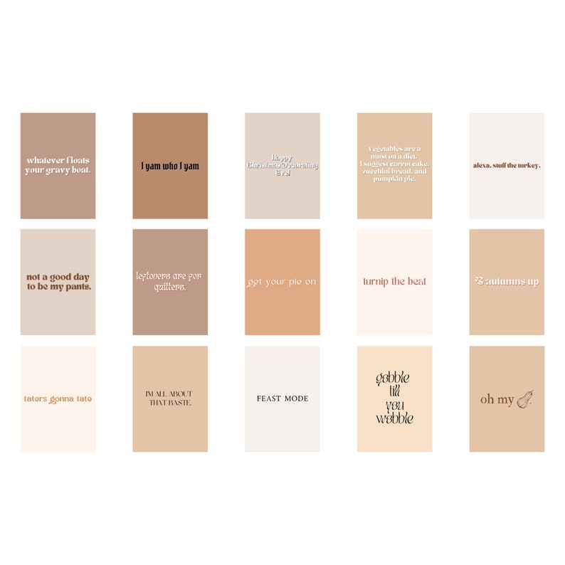 15 Funny Thanksgiving Printables | High Resolution 300 Dpi Prints ...