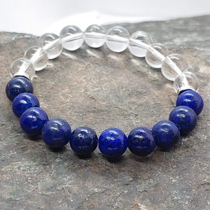 September Lapis Lazuli Birth Stone Handmade Bracelet from Genuine Gemstone Crystals, September Birthstone Bracelet, Lapis Lazuli Bracelet