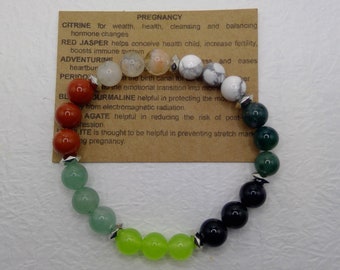 Pregnancy Crystal Bracelet: Healing Stones for Moms