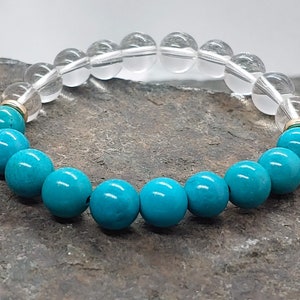 December Birth Stone Handmade Bracelet Crystals Turquoise Birthstone Bracelet December Birthday Gift for her personalized December Crystal