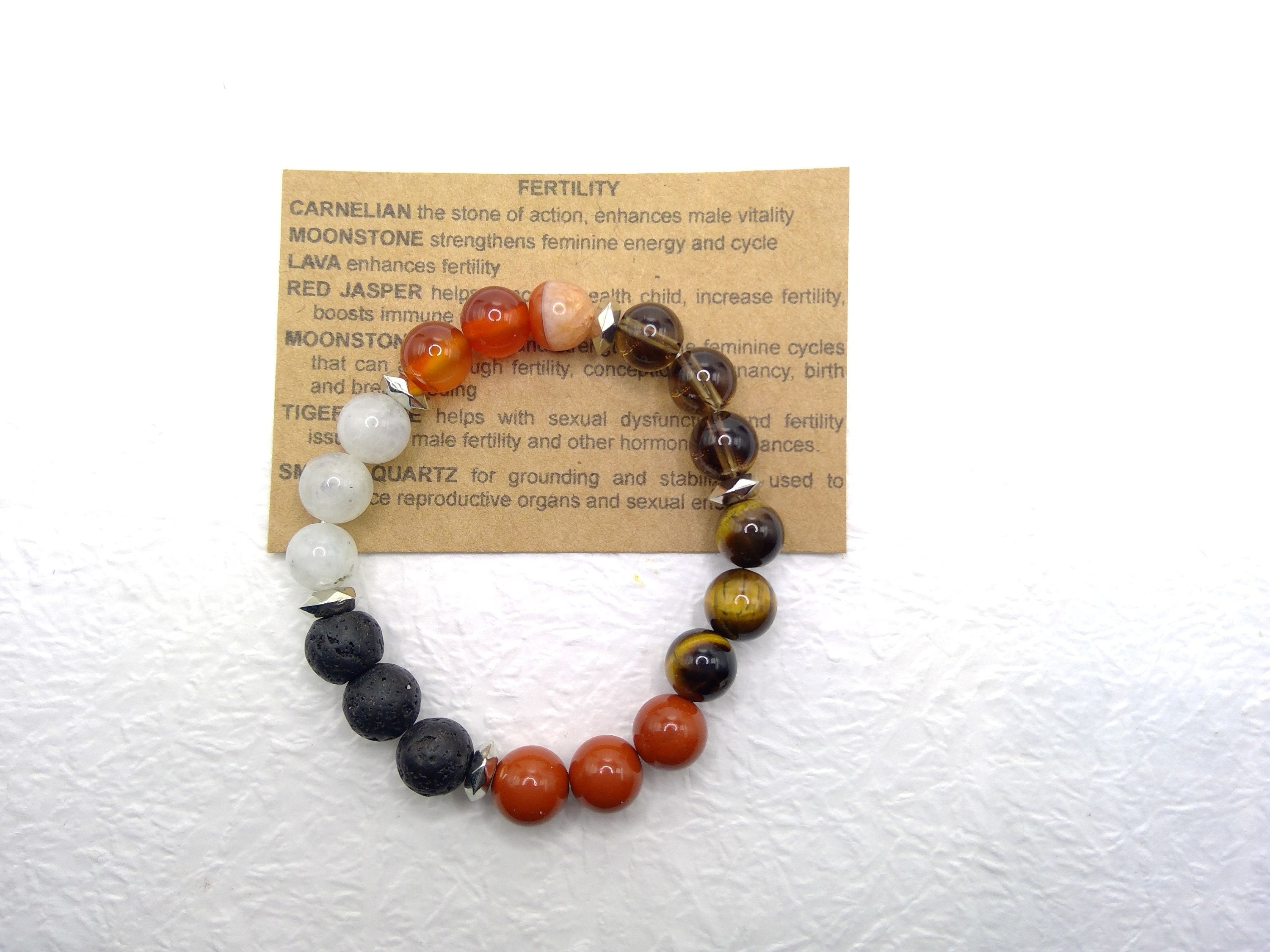 Fertility Bracelet, Healing bracelet for Fertility, Helps with Fertility,  Fertility Stones, Bracelet for Fertility, Fertility Crystal