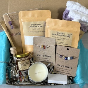 Grandma Tea Birthday Gift Set for grandmother Relaxation Gift basket Indulge Hygge Gift basket for granny Self Care Gift for Tea Lover