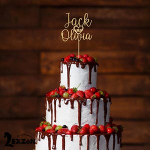 Personalisierter Hochzeitstorten Topper Kundenspezifische Geburtstagstorte Topper Jubiläum Verlobung Acryl Topper mit Herz und Datum Party Dekor