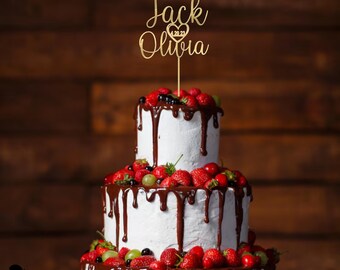 Adorno para tarta de boda personalizado, adorno para tarta de cumpleaños personalizado, adornos acrílicos para aniversario, compromiso con un corazón y una cita, decoración para fiesta.