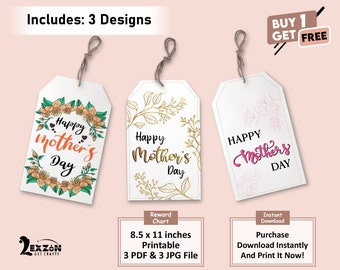 Mothers Day Gift Tags Gift Tags for Mother's Day Printable PDF Instant Download Mother day gift tag Happy Mother Day tag