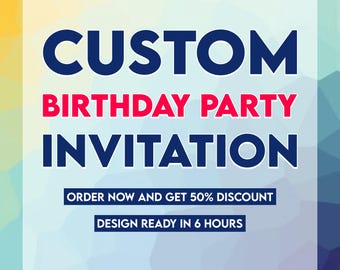 Invitación personalizada para fiesta infantil, invitación para fiesta de Navidad, diseño de invitación personalizada para fiesta de celebración