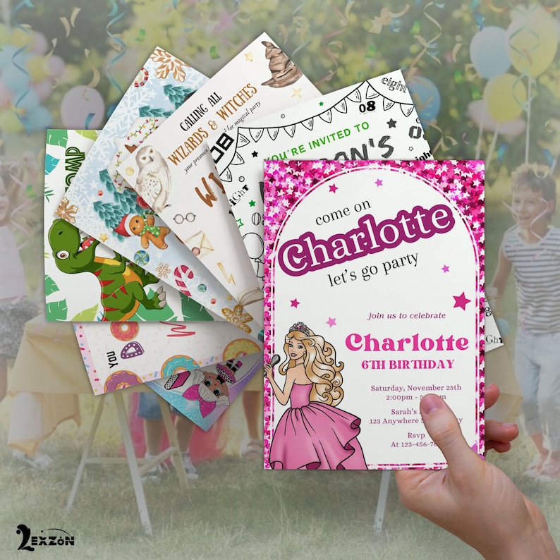I Will Design Custom Party Invitation Custom Order Birthday Invitations ...