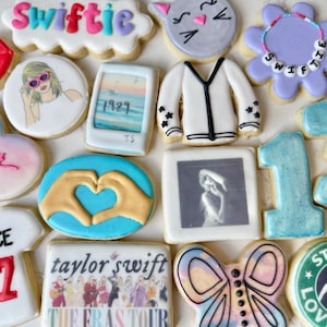 One Dozen Swiftie Cookies| Swiftie Eras Inspired Cookie Set | Gift For Swiftie