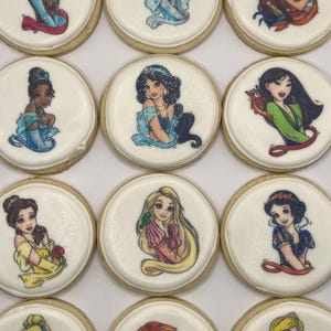 Princess Inspired Cookie Set| One Dozen Princess Cookies| Princess Cookies Gift