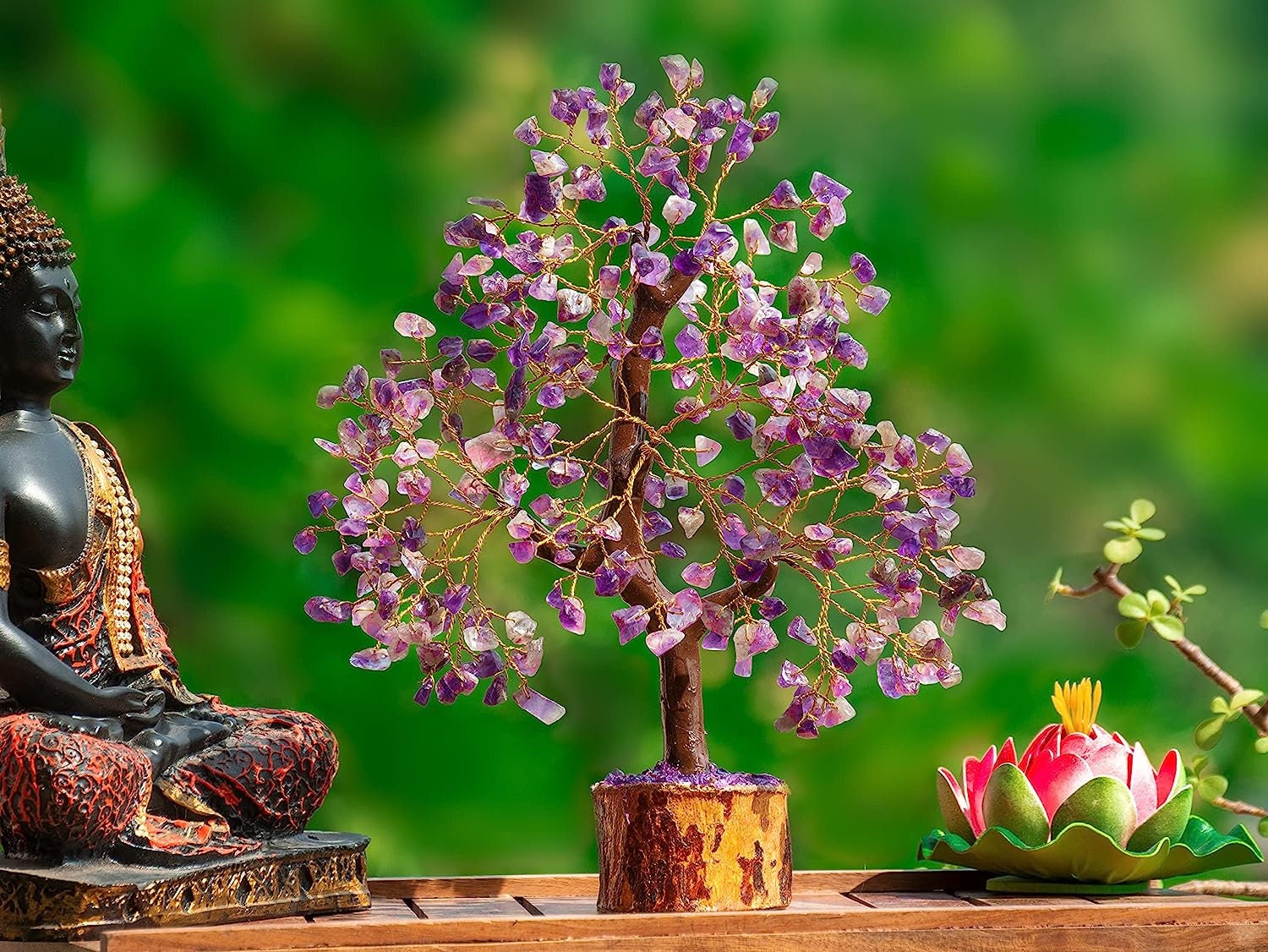  Clear Quartz Crystal Tree of Life - Chakra Tree for Positive  Energy, Feng Shui Decor - Gemstone Money Bonsai Tree, Good Luck Healing  Crystals - Meditation Stones, Spiritual Unique Gift 10-12 