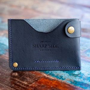 Navy Pocket Wallet - Seitengurt