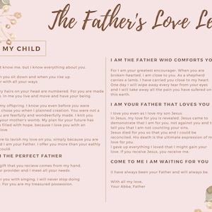 La carta de amor del padre - Christian - Rosas rosadas - Tarjeta imprimible digital Póster