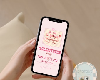 Editable Galentine's Party Invitation Template (Digital Download)