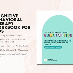 CBT Worksheets For Kids | Therapy Worksheets | Cognitive Restructuring | Mental Health Printable | Therapy Tools | Anxiety | Therapist Tools