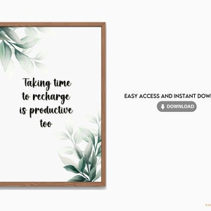 Leaf Themed Printable Digital Art | Quotes 9 Digital Art | Wall Art for Therapy & Counseling Office | Therapy Room and Office Decor
