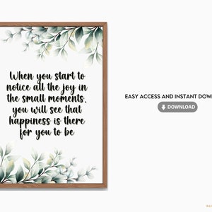 Leaf Themed Printable Digital Art | Quotes 10 Digital Art | Wall Art for Therapy & Counseling Office | Therapy Room and Office Decor