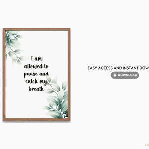 Leaf Themed Printable Digital Art | Quotes 7 Digital Art | Wall Art for Therapy & Counseling Office | Therapy Room and Office Decor