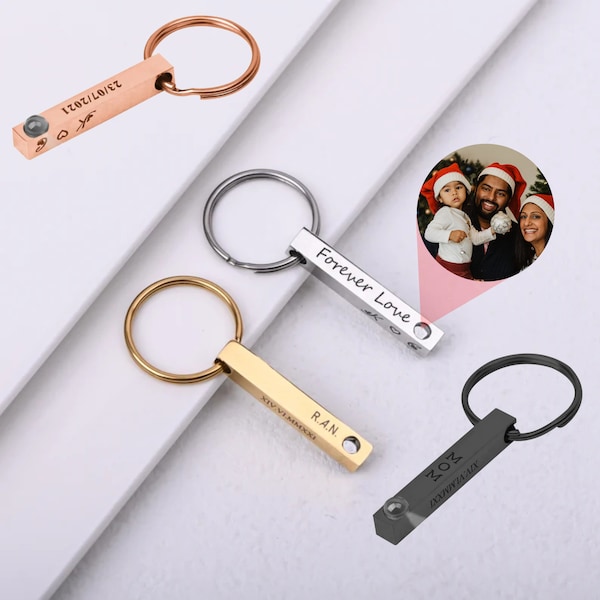 Projection Photo Keychains Etsy