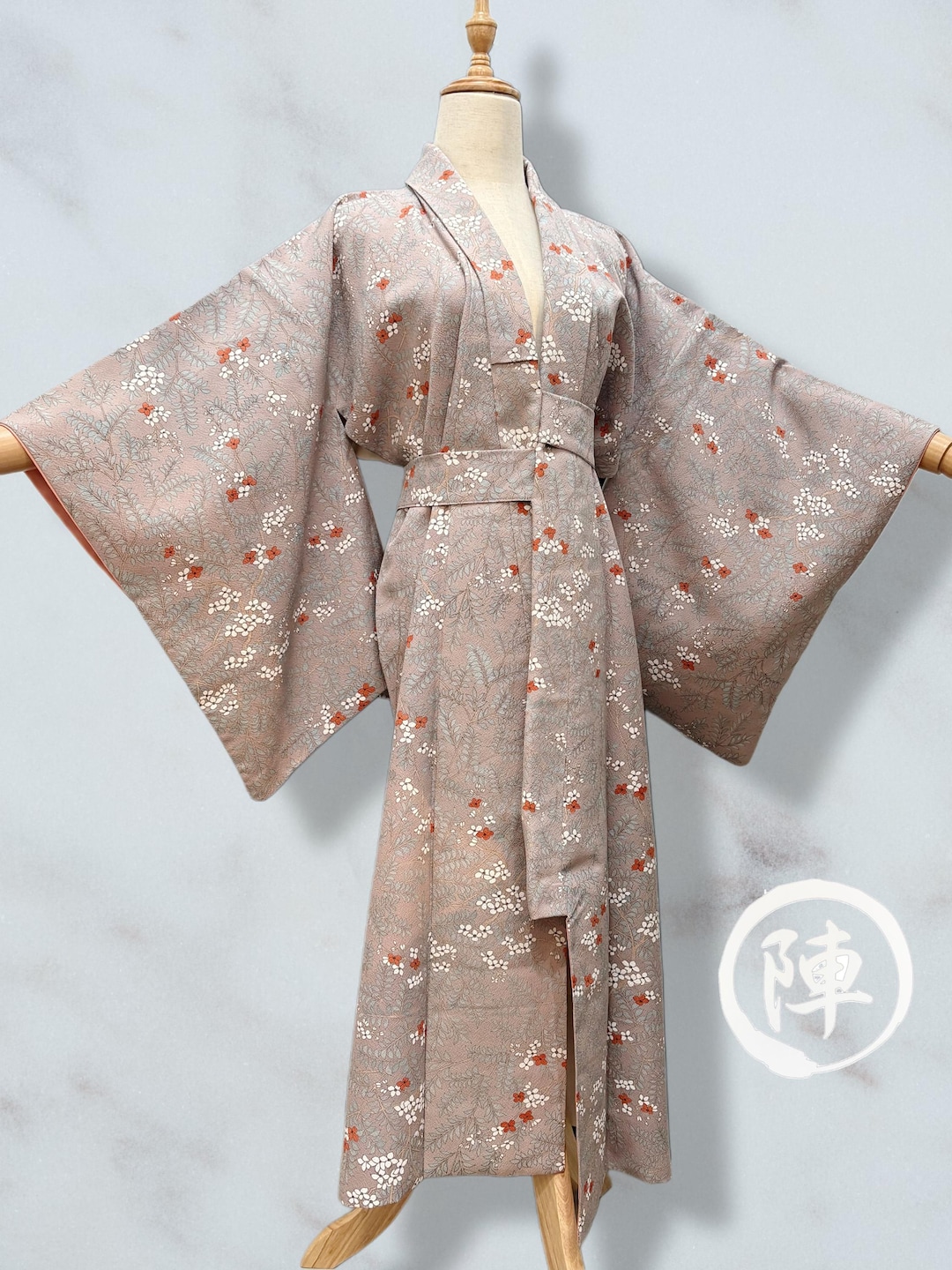 upcycled-vintage-kimono-2way-robe-dress-soft-lavender-with-floral