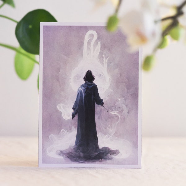 Professor of a wizarding school Casting a magical spell Print