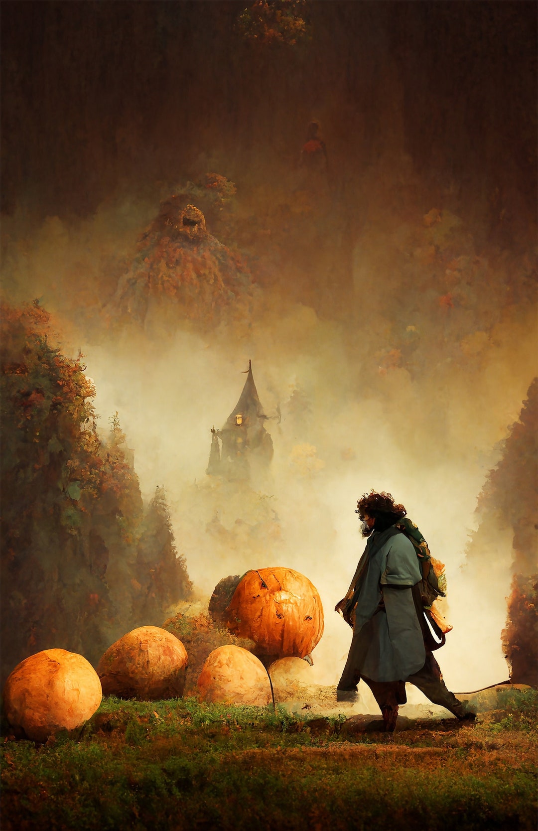 Gamekeeper of Hogwarts Hagrid Inspired Print Etsy