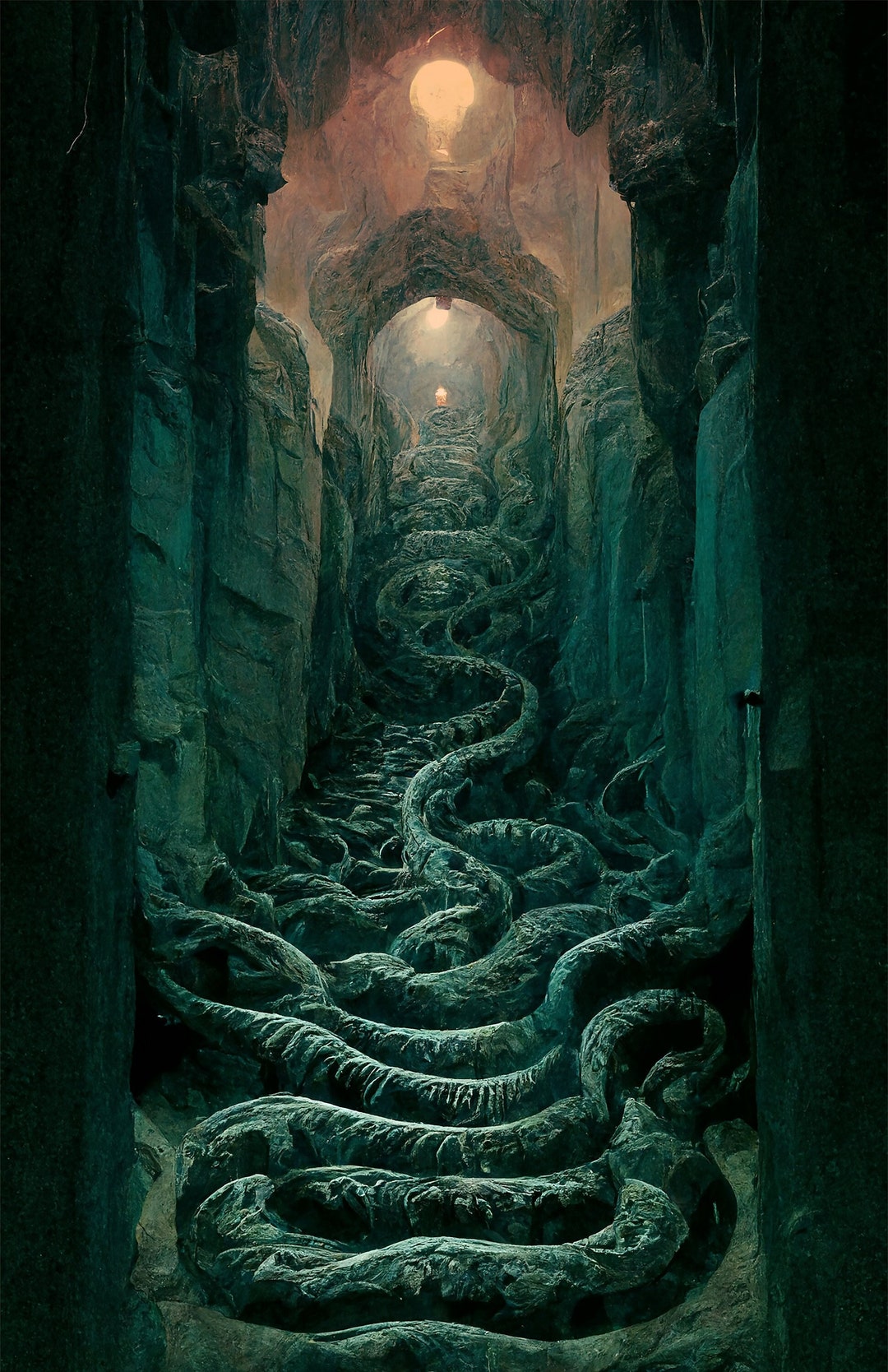 The Chamber of Secrets Passage Inspired Print - Etsy