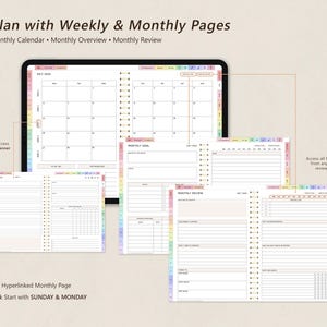 Digital Teacher Planner Midyear July 2026 to June 2027,   2026, 2027  + Undated Digital Planner Goodnotes Planner Notability iPad Planner Digital Teacher Planner Academic Planner, School Planner