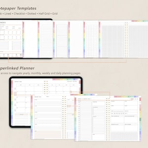 Digital Planner for Goodnotes, 2026 Undated, iPad Notability Planner ...