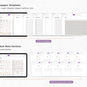 OneNote Digital Planner 2024 ipad windows Samsung, Digital journal, daily planner planner digital Dated Hyperlinked Weekly Monthly