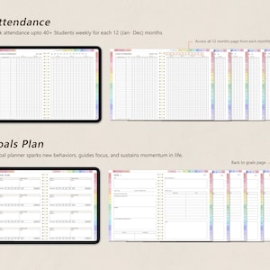 Digital Teacher Planner Midyear July 2026 to June 2027,   2026, 2027  + Undated Digital Planner Goodnotes Planner Notability iPad Planner Digital Teacher Planner Academic Planner, School Planner
