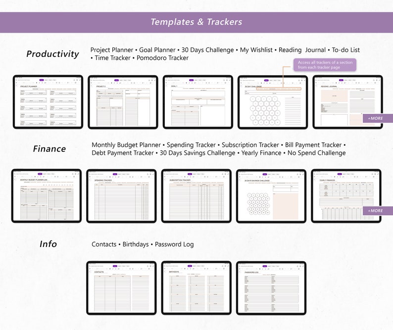 Hyperlinked OneNote Planner 2024 2025 & Undated, OneNote Digital Planner, Daily Planner, Weekly Monthly, OneNote Templates, OneNote Calendar