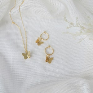 Butterfly Earrings, Butterfly Lover Jewelry, Butterfly Lover Gift, Gold Butterfly, Birthday Gift, Unique Jewelry, Best Friend Earrings