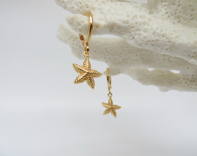 Seashell Necklace Starfish Earrings For Women Gold Sea Shell