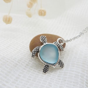 Blue Turtle Necklace, Sea Turtle Necklace, Turtle Necklace, Turtle Lover Gift, Animal Necklace, Animal Lover Gift, Nature Lover Gift