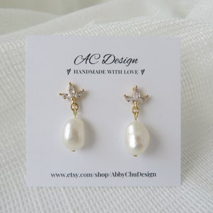 Bridal Pearl Earrings, Crystal Pearl Earrings, Pearl Drop Earrings, Wedding Earrings, Mother’s Day gift, Wedding Jewelry, Bridal Earrings