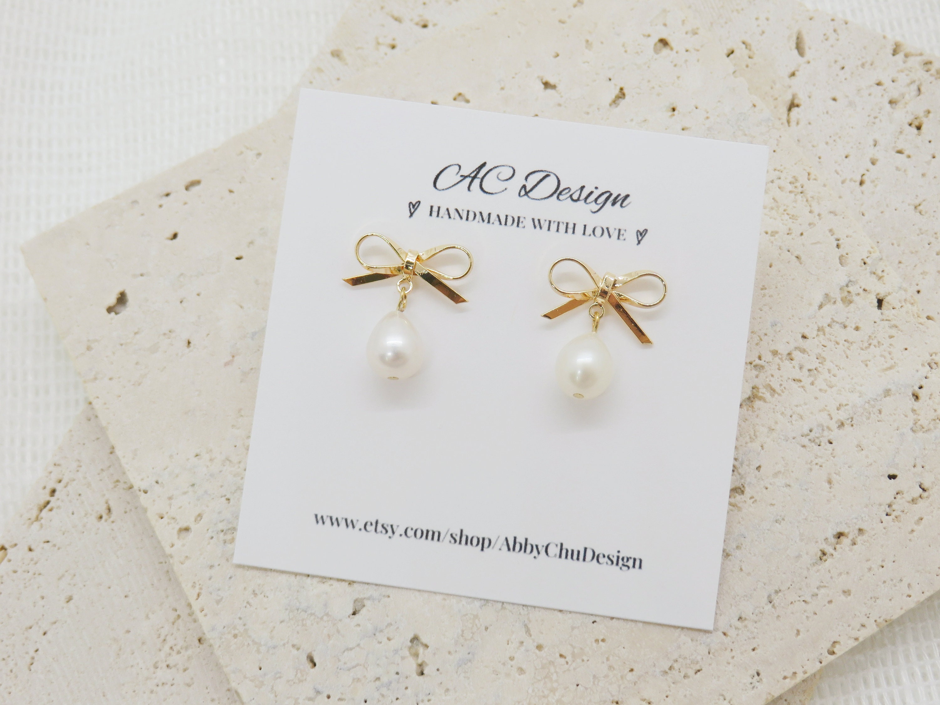 Bow Earrings, Pearl Bow, Silver Bow Earrings, Ribbon Earrings, Bow Jewelry,  Pearl Earrings, Wedding Earrings, Bridal Earrings E1265 