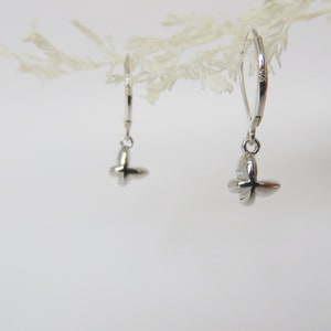 Minimalist Butterfly Earrings, 14k Gold Filled 925 Sterling Silver Earrings, Handmade Butterfly Earrings, Lever Back Earrings, Gift for Her