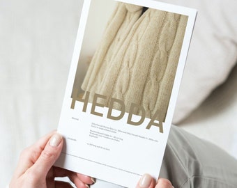 Knitting instructions scarf HEDDA | Instructions | Cable Knit | PDF instructions - digital download | German | @birgitstrickt
