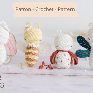 Patrón de crochet - Insectos - Colección "Algodones" - Número 09 | PDF - Patrón francés, inglés | juguete | amigurumis PDF