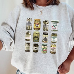Vintage Canned Pickles Sweatshirt, Pickle shirt, Pickle Crewneck Sweatshirt, Pickle Lovers Hoodie, Pickle Crewneck Sweatshirt, Canning Shirt