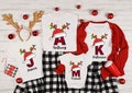 Monogrammed Family Christmas Shirt, Christmas Monogram Shirt, Custom Christmas Shirt, Womens Christmas Pajamas, Christmas Gift, Custom Gift