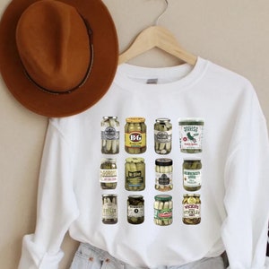 Vintage Canned Pickles Sweatshirt, Pickle shirt, Pickle Crewneck Sweatshirt, Pickle Lovers Hoodie, Pickle Crewneck Sweatshirt, Canning Shirt bild 3