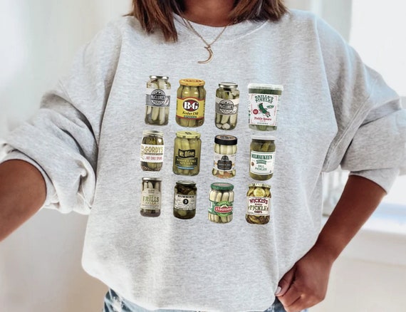 Vintage Canned Pickles Sweatshirt, Pickle shirt, Pickle Crewneck Sweatshirt, Pickle Lovers Hoodie, Pickle Crewneck Sweatshirt, Canning Shirt