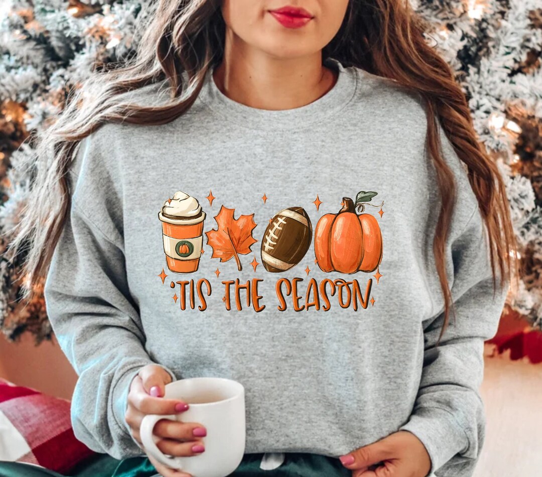 Tis the Season Shirt, Fall Pumpkin Shirt, Pumpkin Latte Sweatshirt