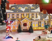 Christmas Village Kit with LED Light Up Department 56 National Lampoon Christmas Resin House Vacation Griswold Holiday Christmas Gifts